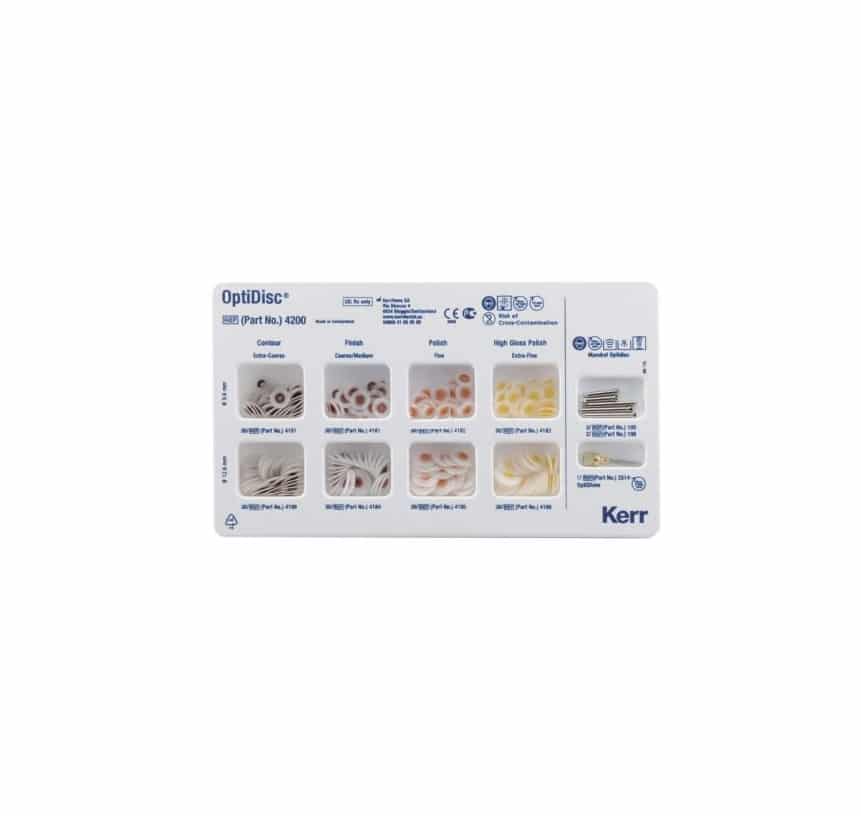 Kit Discos para Pulir Composite Optidisc 240 Und. 9.6 y 12.6 mm - Kerr