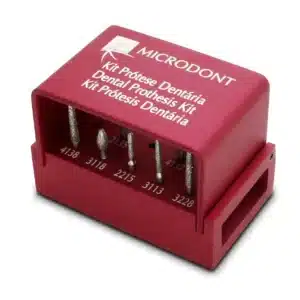 Fresario Metálico + Kit 12 Fresas P/Prótesis - Microdont