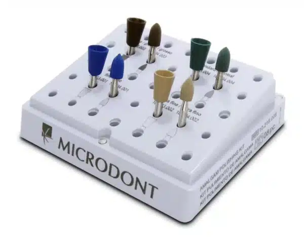 Fresario Acrílico + 8 Gomas Pulido Amalgama - Microdont