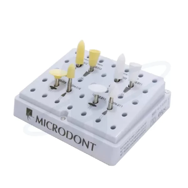 Kit 8 gomas de pulido rápido para resinas - Fresario ácrilico - Microdont Kit 8 gomas de pulido rápido para resinas - Fresario ácrilico - Microdont