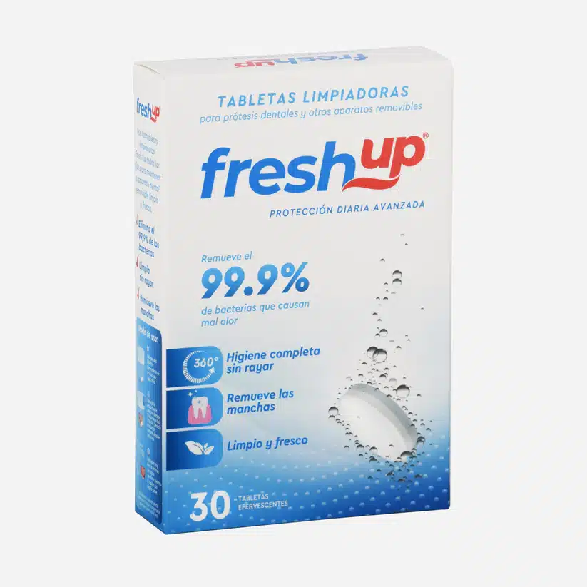 Tabletas Limpiadoras para Prótesis Dental 30 tabletas – Fresh Up