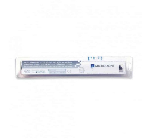 Huincha Lija Acero - 2,5 mm - Una Cara - 12 tiras - Microdont