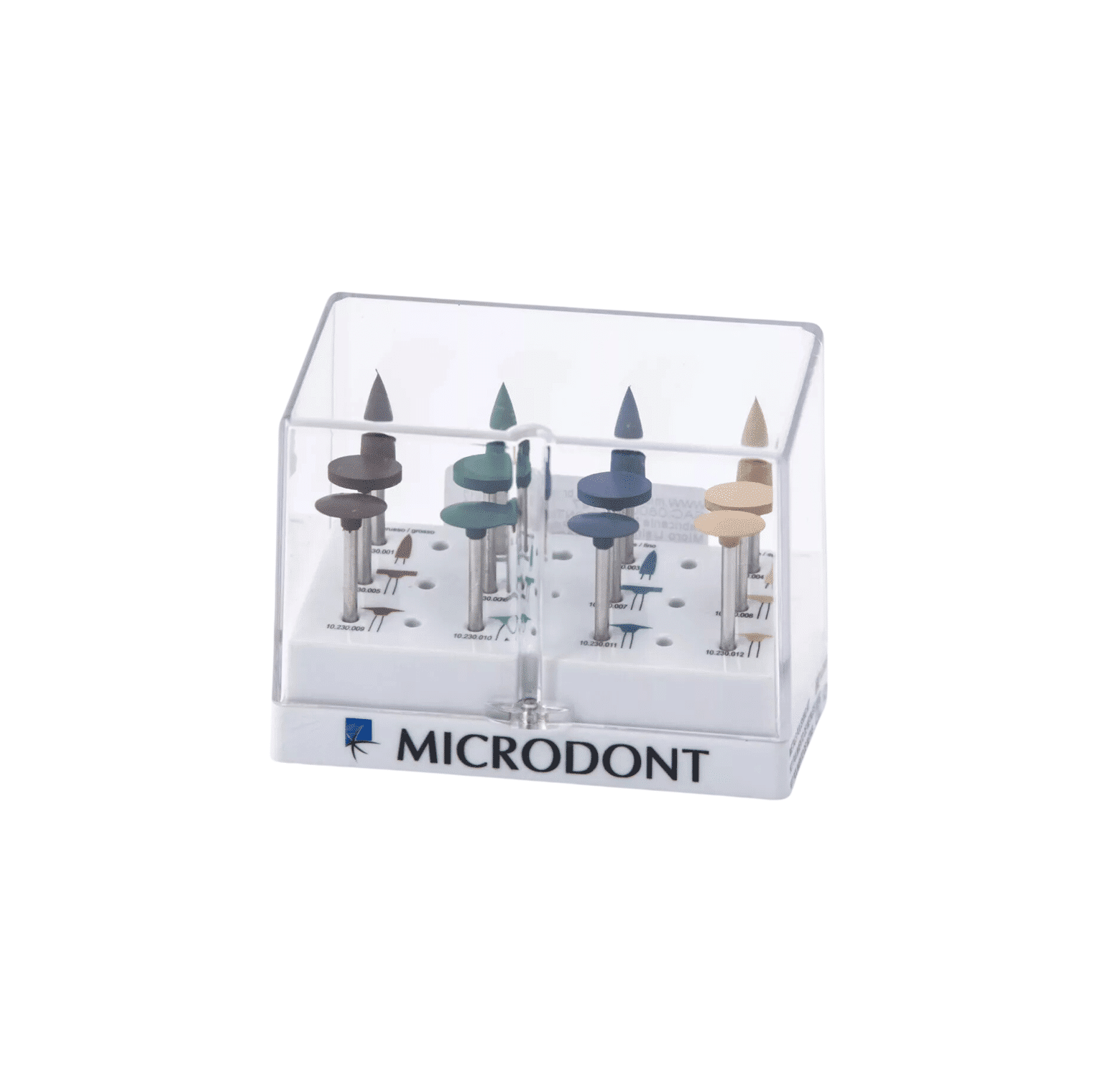 Set 12 Gomas P/M Pulir Metales Pino y Disco – Microdont