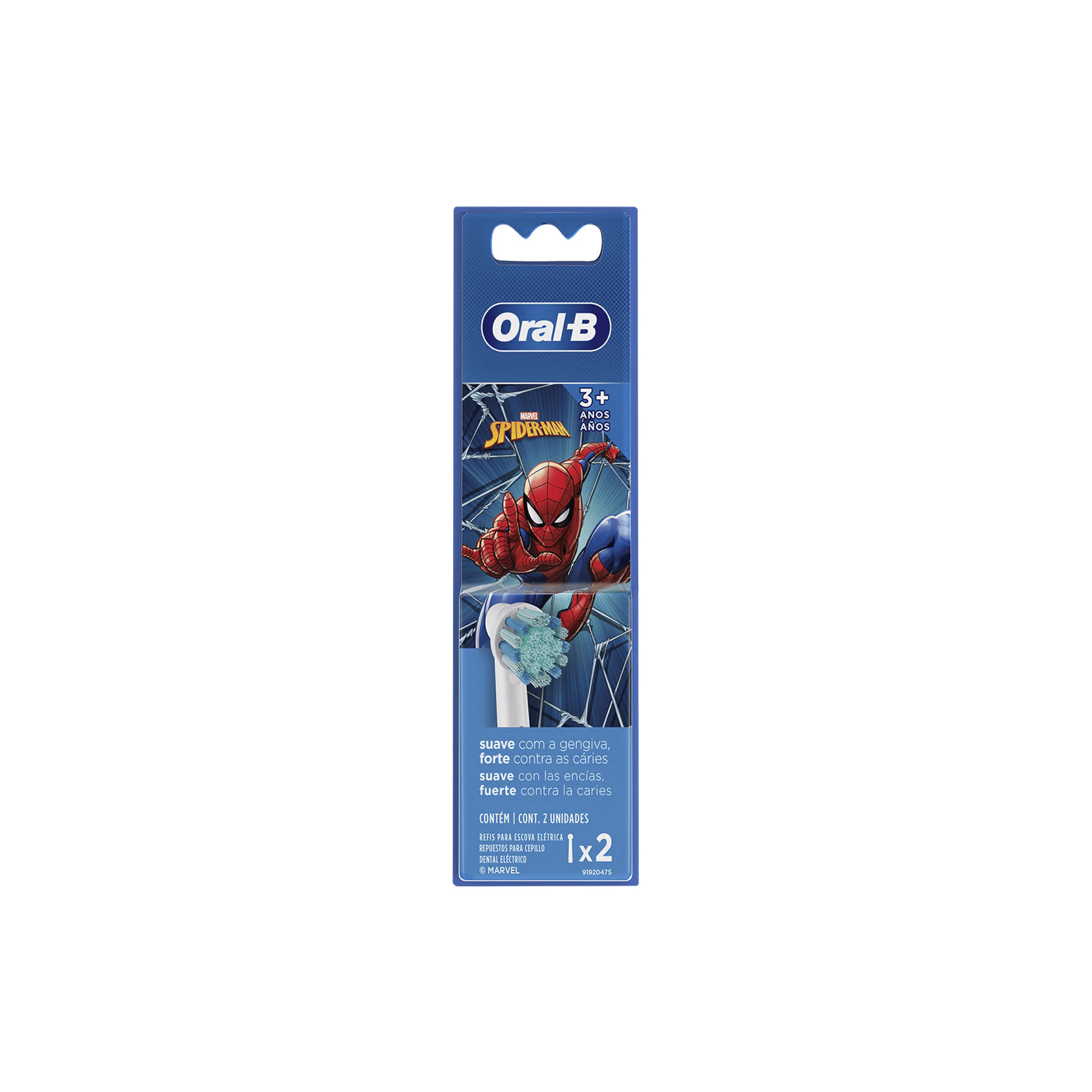Repuesto Cepillo Eléctrico Spider Man x2 Und - Oral B
